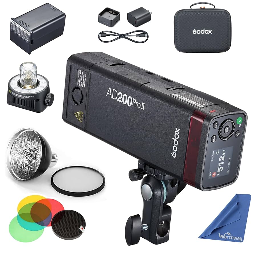 Amazon.com : GODOX AD200 Pro II Flash with AD-S2 Standard